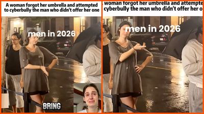 Woman forgot her umbrella and asked a stranger to share his. Then she tried to shame him online for refusing: ‘Men in 2026’