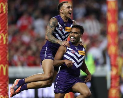 Fremantle’s night of nights as they overrun Sydney and seal spot in second AFL grand final
