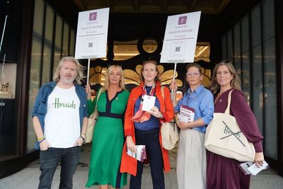 Al Fayed survivors protest outside Harrods after ‘silence and delay’ from store