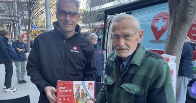 Compassionate healthcare team delivers essential kits to local homeless