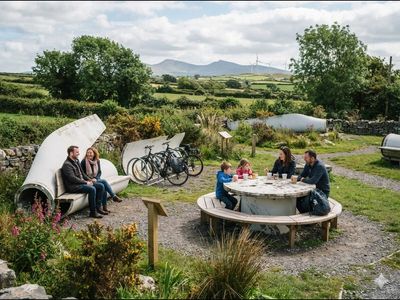 Ireland's retired wind-turbine blades are getting strange second lives; old power equipment is now becoming benches, bike parking and picnic tables