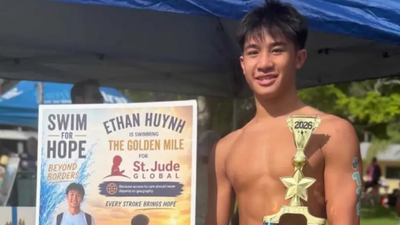 Meet Ethan Huynh, 17-year-old cancer survivor who raised $45,000 through swimming meets