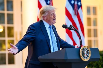 Donald Trump's Mystery Suit Bulge Put on Display by 'Most Beautiful' Aide Margo Martin Again