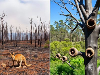Australia used artificial tree hollows to replace vital wildlife homes lost to bushfires; new 3D-printed and drilled habitats could give threatened species a place to shelter