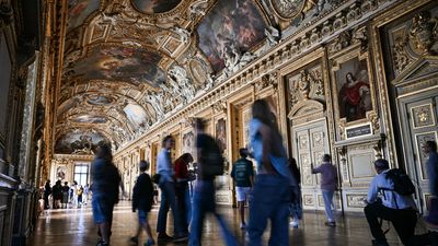 French police arrest two Germans after 'for fun' Louvre stunt in Mona Lisa hall