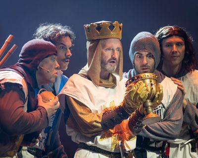 Spamalot review – Monty Python’s elaborate musical piss-take has absurdity but not quite enough anarchy
