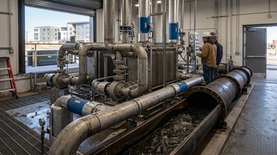 Denver Sewer Heat Network: Sewage warms and cools campus buildings; system cuts emissions, expands