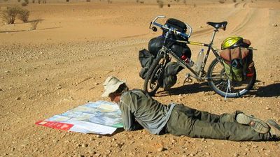 Cyclist’s 46,000-Mile Odyssey: Alastair Humphreys rides through 60 countries; journey tests body and mind