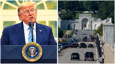 Trump adds drones, snipers and ammunition to plans for Washington triumphal arch