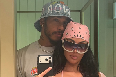 Kim Kardashian, Lewis Hamilton Dating: Pair Wear Matching Saint Laurent Outfits at Star-Studded LA Gala