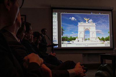 Trump's Planned Triumphal Arch Will Also Serve As Military Complex, President Claims Military 'Requested' Conversion