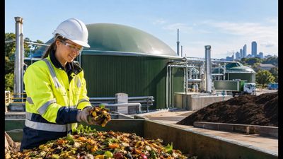 Australia turned food scraps into biogas at EarthPower; the result powered 4,000 homes while processing 62,500 tonnes of food waste and producing soil improver in Sydney