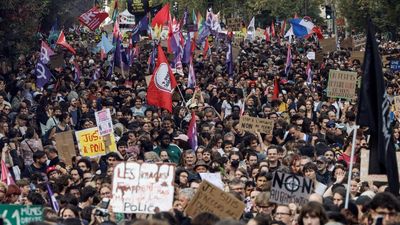 Thousands protest in France against bill expanding protections for police use of force
