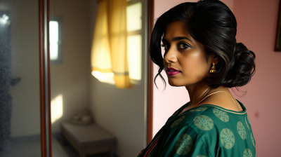 The Small Rehearsal Indian Women Do in the Mirror Before They Leave the House