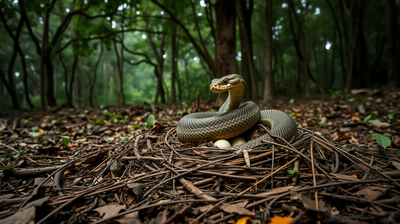 The King Cobra Builds a Nest and Guards Her Eggs, No Other Snake on Earth Does This