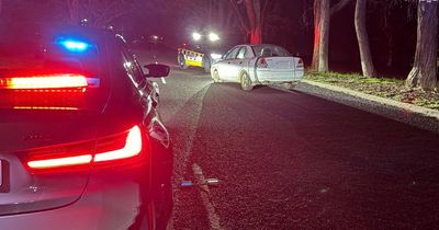 Driver allegedly caught in stormwater drain after road rage report leads to police chase