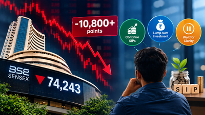 Sensex down over 10,800 points in 2026. Should mutual fund investors stay invested, increase SIPs or wait for clarity?