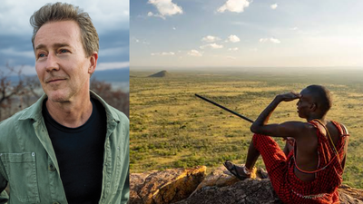 Edward Norton ran the 2009 New York Marathon for Kenya conservation