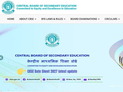 CBSE Date Sheet 2027 latest update: What Class 10, 12 students and parents should know about subject-wise timetable release, official links