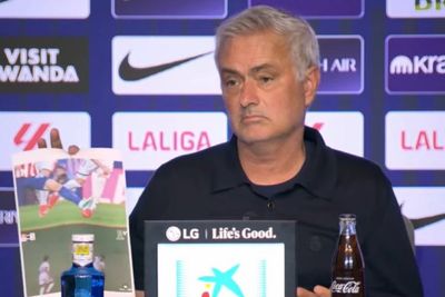 Jose Mourinho leads Real Madrid rant with printed images after derby defeat