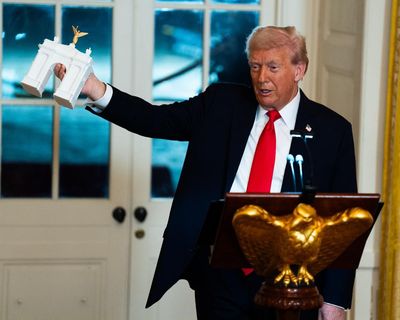 Trump denies ‘assault’ on free press as three outlets plan to sue over White House ban – live