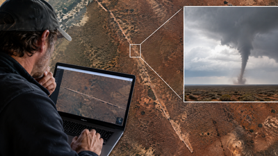 An Australian caver spotted an 11-km scar and uncovered a hidden Nullarbor tornado