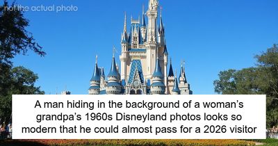 Woman Spots A Suspiciously Modern Face In Her Grandfather’s 1960s Disneyland Photos