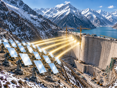China is building a 315-metre dam that could become the world’s tallest. 27 mirrors are helping engineers finish it