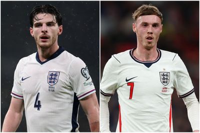 Declan Rice and Cole Palmer lead five withdrawals from England squad