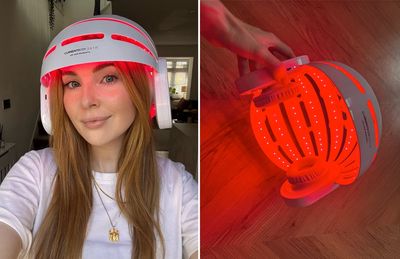This red light helmet helped me break up with extensions and grow healthy hair