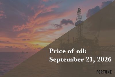 Current price of oil as of Sept. 21, 2026