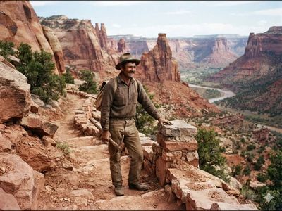 In 1906, John Otto, a trail builder fell in love with Colorado’s red-rock canyons; five years later, they became a national monument and he became their custodian for $1 a month