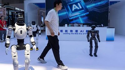 Humanoid robots battle it out in Shanghai fight night