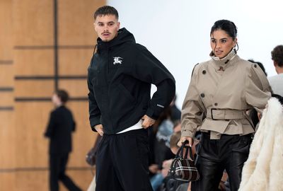 London Fashion Week: Romeo Beckham and girlfriend Kim Turnbull among host of famous faces at Burberry show