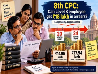 8th Pay Commission calculator: Can Level 8 employees get Rs 18 lakh in arrears for report implementation delay?