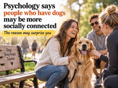 Psychology says people who have dogs may be more socially connected - The reason may surprise you