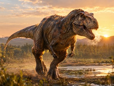 Jurassic Park’s T. rex image challenged? Colorado teacher’s discovery of 66.5-million-year-old footprints suggests dinosaur may have strolled rather than sprinted