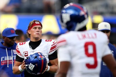 New York Giants star Jaxson Dart suffers ‘MCL sprain’ in savage defeat to Los Angeles Rams