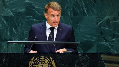 'No peace without justice,' Macron tells UN General Assembly