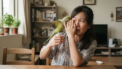 A Pet Bird's Bite Punched a Hole Through a Woman's LASIK Flap 14 Years After Her Surgery