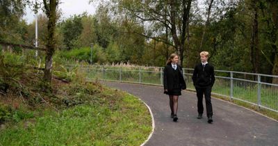 School pupils welcome new £1.5 million pathway in Scottish town