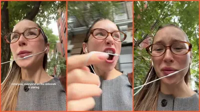 NYC pedestrian shoves phone in stranger’s face, begins recording and screams stalking accusations at her: ‘This girl won’t stop stalking me’