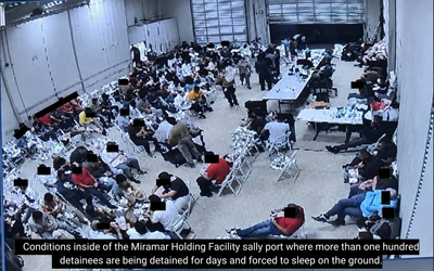 Whistleblower Claims Florida ICE Facility Held Nearly Seven Times Its Intended Capacity, Detainees Slept Shackled