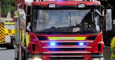 Emergency crews tackle blaze after lorry 'explodes into flames'
