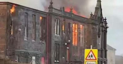 Fire crews battle major blaze at former primary school building