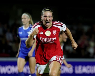 Mariona Caldentey penalty provides late WCL relief for Arsenal against Køge