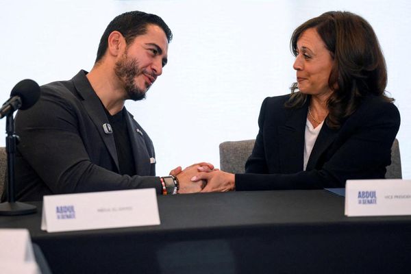 Kamala Harris returns to Michigan to campaign for Abdul El-Sayed for Senate