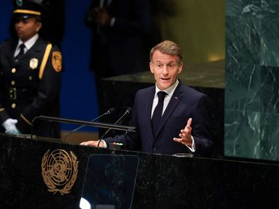 Macron denounces Trump's Gaza diplomacy as spectacle of shame in UN farewell