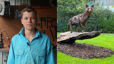 14-year-old Australian artist turns scrap tools into animal sculptures worth $8K