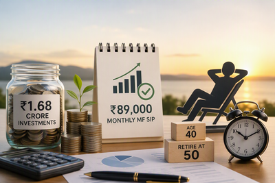 Rs 1.68 crore investments, Rs 89,000 monthly MF SIP. Can this 40-year-old investor retire at 50?